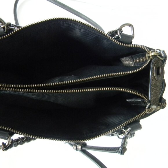 Coach 33619 Mini Borough Chain Bag Metallic Bronze Gunmetal Turnlock CROSSBODY - Picture 12 of 12